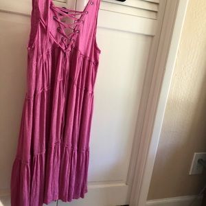 free people lace up dress